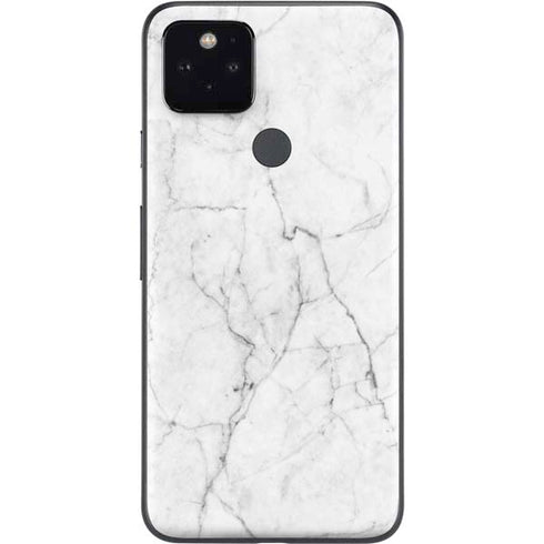 White Marble Google Pixel 5 Skin